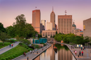 Indianapolis Canal Skyline by Jason Lavengood